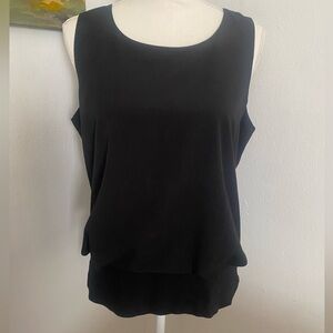 Cabi Black Sleeveless Balloon Top